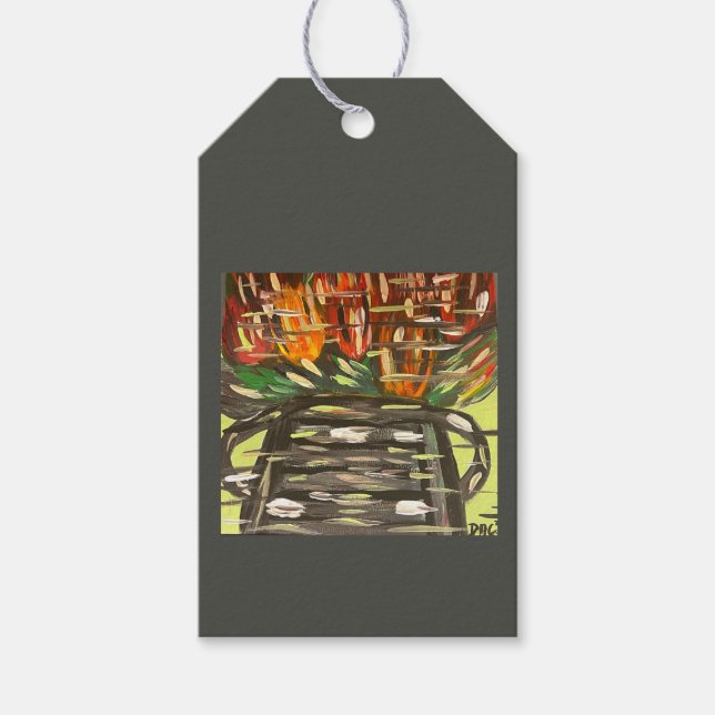 Pop Färg - Black Gift Märkre Presentetikett (Framsidan)