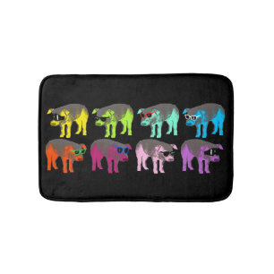 Pop Färg kinesisk Gris-år Zodiac Bath Mat Badrumsmatta