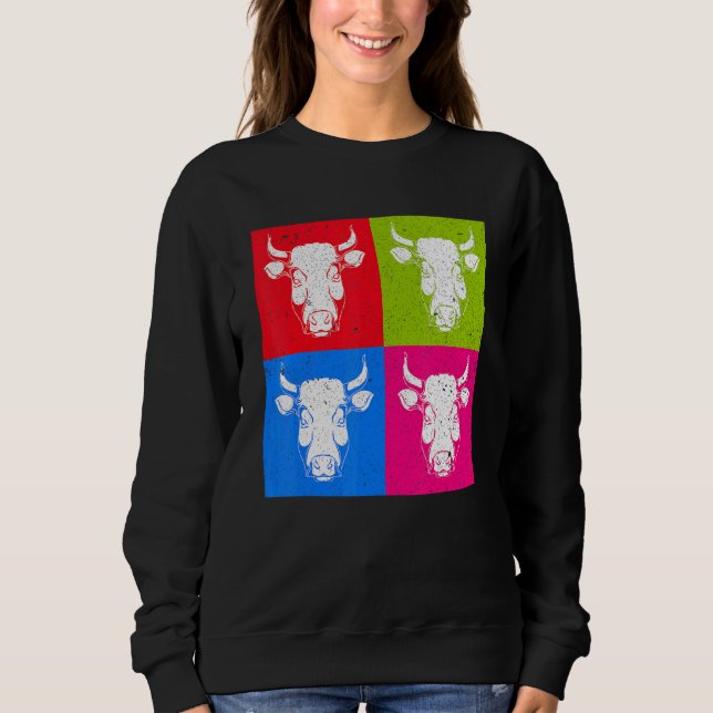 Pop Farm Animal Farming Farmer Cow 1 T Shirt (Framsida)