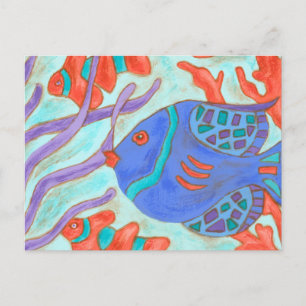 Pop Fish Vykort