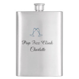 Pop fizz clink blue champagne bottle new year fickplunta