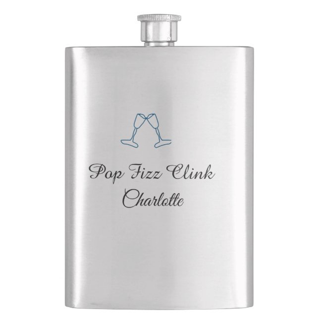Pop fizz clink blue champagne bottle new year fickplunta (Framsidan)