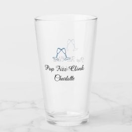 Pop fizz clink blue champagne bottle new year glaskopp