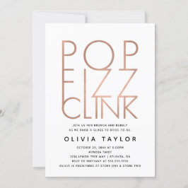 Pop Fizz Clink Inbjudningskort för möhippan, Ro Gu