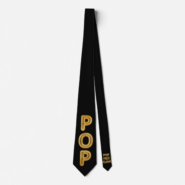 Pop Fizz Clink Modern Typografi Slips (Framsida)