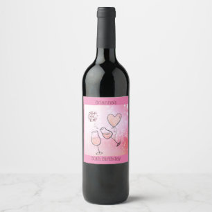 Pop Fizz Clink Vin Glass Sparkling Vin Anpassnings Vinflaska Etikett