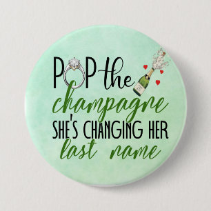Pop-Förlovningen Champagne-knapp Knapp