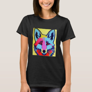 Pop Fox Roligt Cute Colorful För manar Women & Kid T Shirt