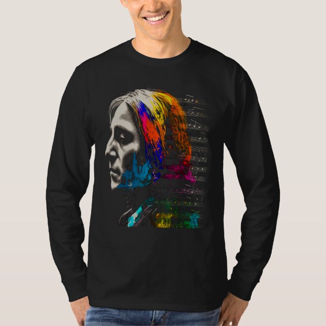 Pop Franz Liszt T Shirt (Framsida)