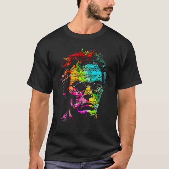 Pop Franz Schubert Music Composer Pianist 1 T Shirt (Framsida)