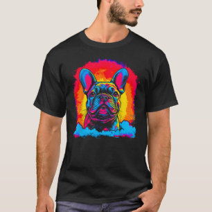Pop French Bull Dog Sunset T Shirt