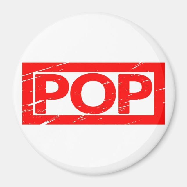 Pop Frimärke Magnet (Framsidan)