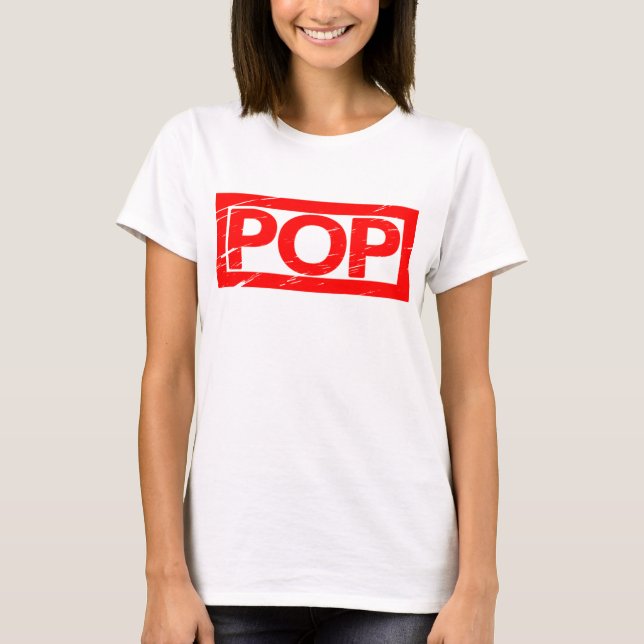 Pop Frimärke T Shirt (Framsida)