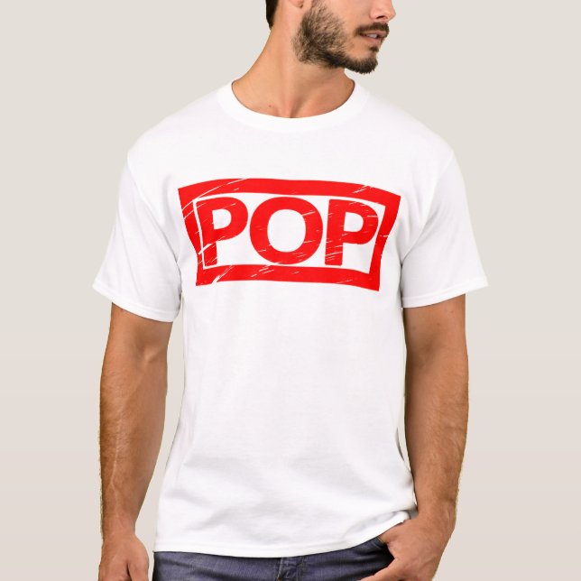 Pop Frimärke T Shirt (Framsida)