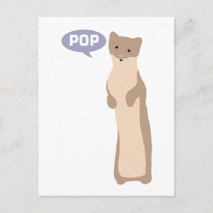 Pop går till Weasel Vykort