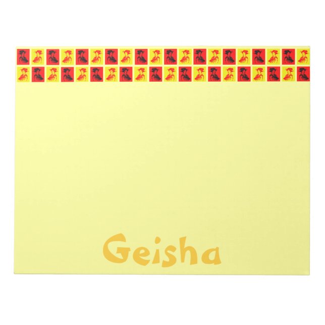 Pop Geishas Anteckningsblock (Framsida)