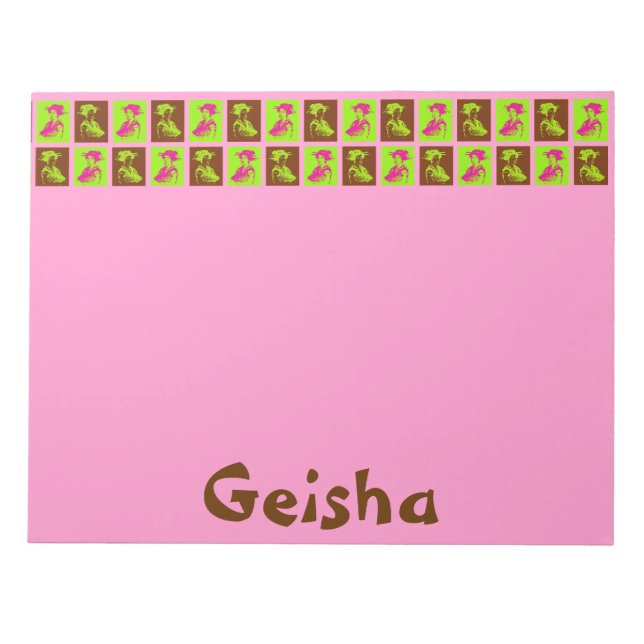Pop Geishas Anteckningsblock (Framsida)
