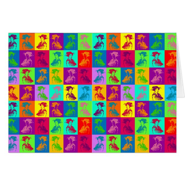 Pop Geishas Hälsningskort (Framsidan Horizontal)