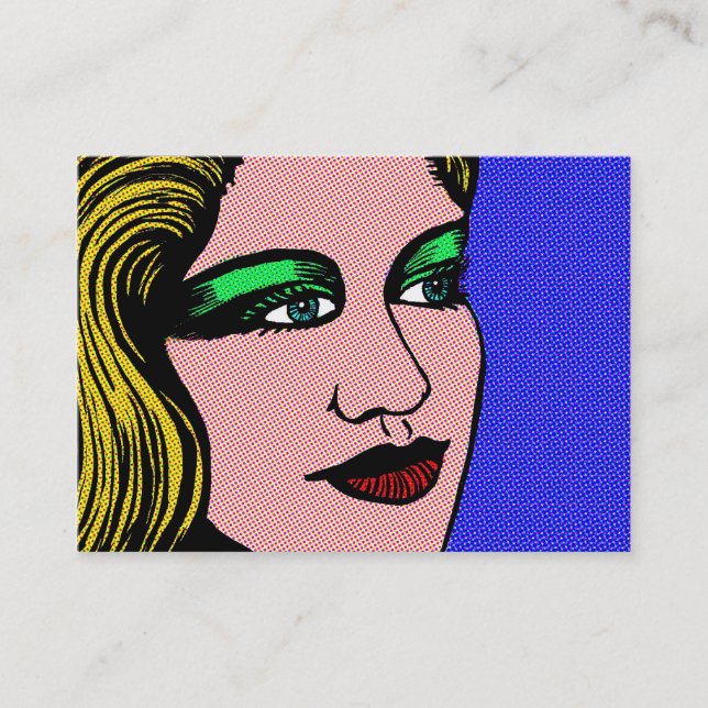Pop Girl Visitkort (Framsida)