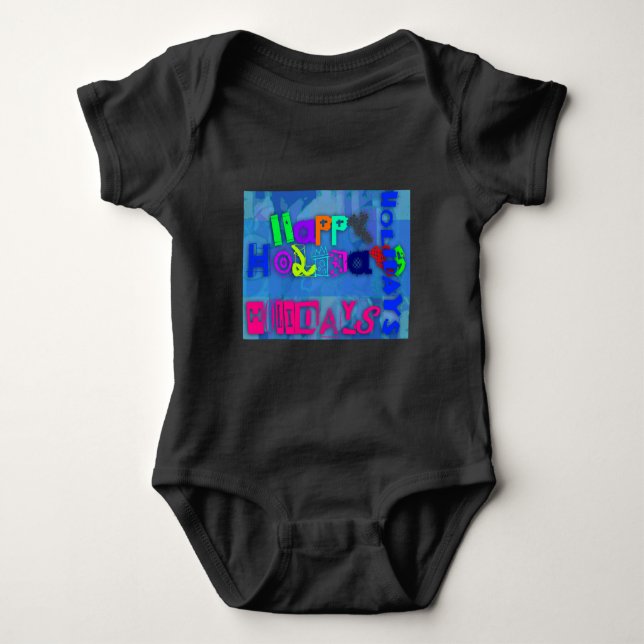 Pop Glad helg Colorful Baby Bodykostym Tröja (Framsida)
