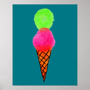 Pop Glass cone Poster