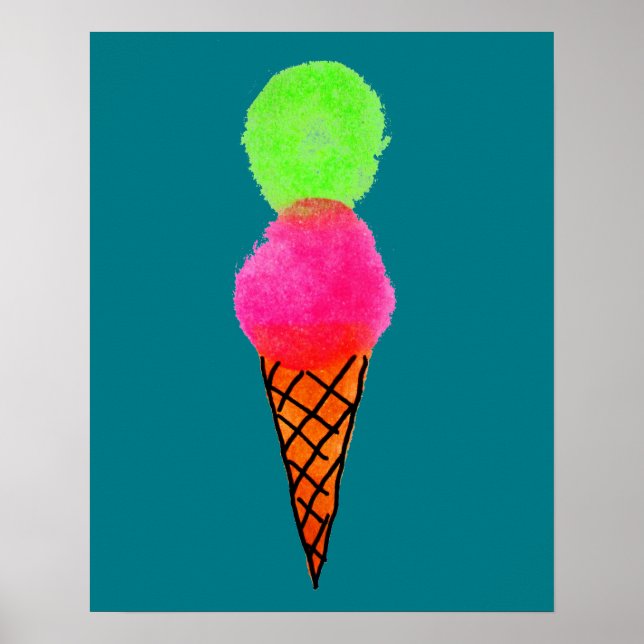 Pop Glass cone Poster (Framsidan)