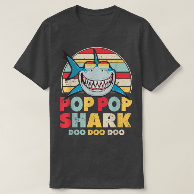 Pop-haj, gift för popup-fönster t shirt (Design framsida)