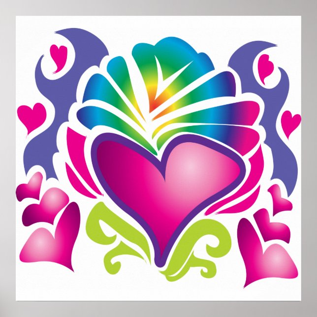 Pop Heart Colassal Poster (Framsidan)