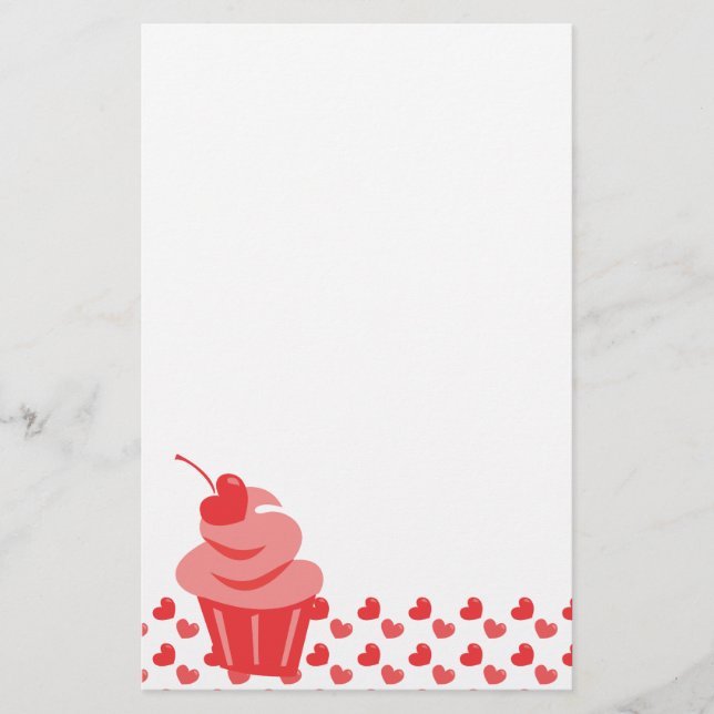 Pop Heart Cuptårta Brevpapper (Framsida)