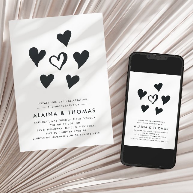 Pop Hearts | Inbjudan till Förlovningsfest (Skapare uppladdad)