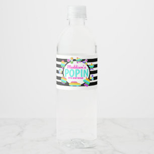 Pop it Birthday Vatten-etikett Vattenflaskor Etikett