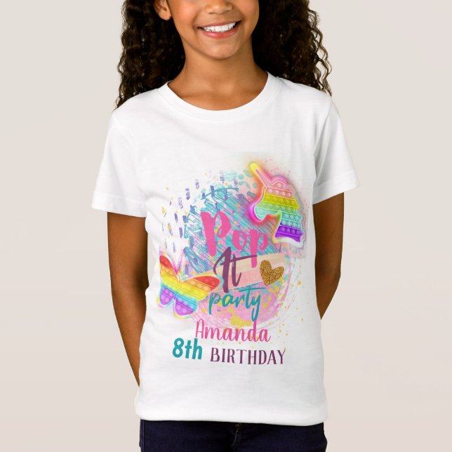 Pop IT Bubble Fidget T Shirt (Framsida)