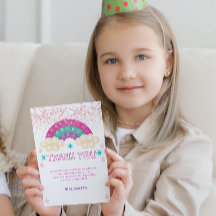 Pop it it Birthday Personlig Rainbow glitter