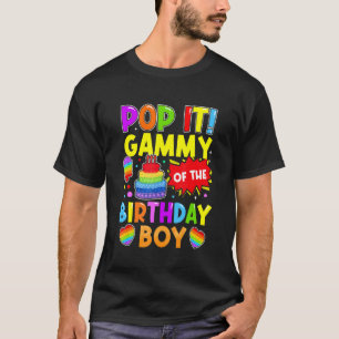 Pop it it Gammy of the Birthday Boy Fidget Kids Fa T Shirt