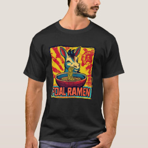 Pop Japansk Konst Nudlar Älskare Söt Åsna Föl Vädu T Shirt
