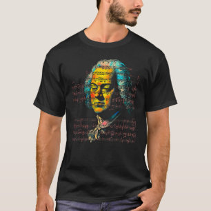 Pop Johann Sebastian Bach Musik Kompositör Piano T Shirt