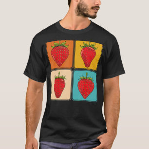 Pop jordgubbar Sommarfrukt Red Berry Strawberry T Shirt