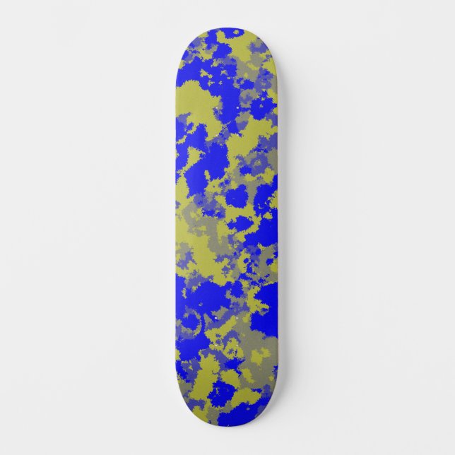 Pop Kamouflage Konst Mini Skateboard Bräda 18,5 Cm (Framsida)