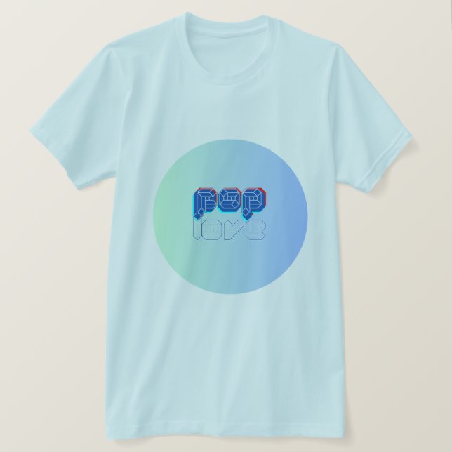 Pop kärlek t shirt (Design framsida)