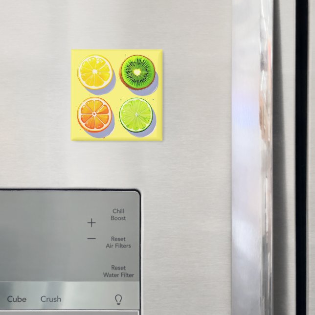 Pop-konst för fruktsegment magnet (In Situ (Fridge))