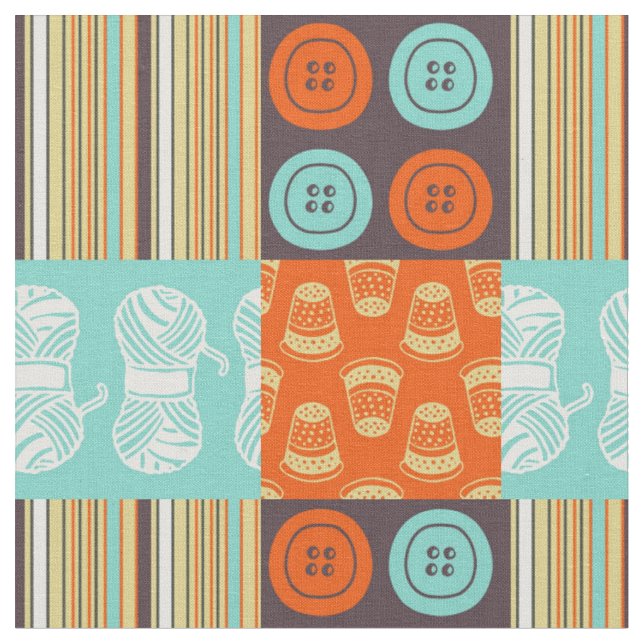 Pop-konst mönster - sömnad tyg (Närbild)