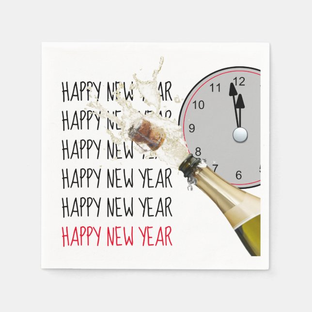 Pop Kork vid midnatt Pappersservett (Framsidan)