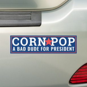 Pop Maj för president II Bildekal