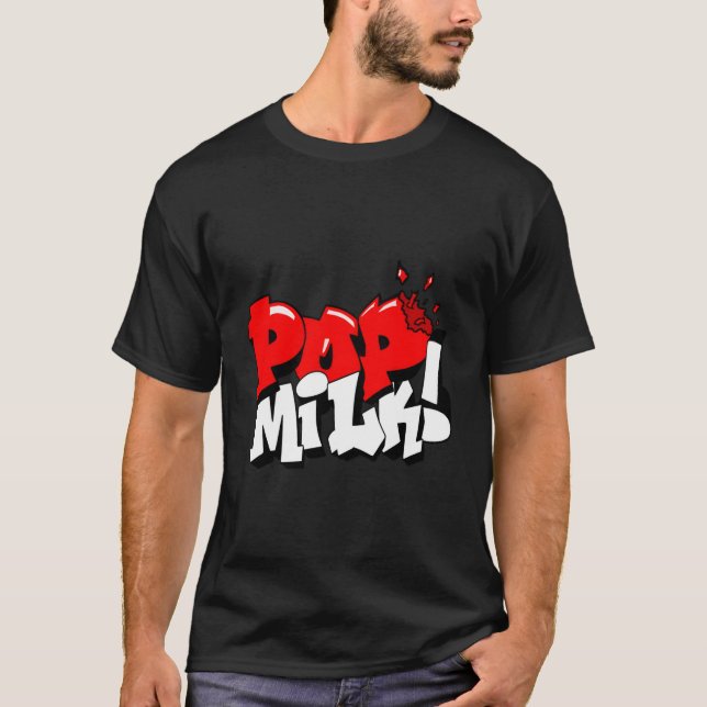 Pop Mjölk! T Shirt (Framsida)