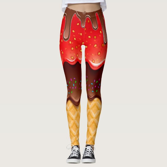 Pop Mode Slicka inte 3 Leggings (Framsida)