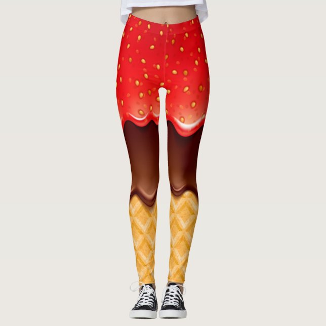 Pop Mode Slicka inte Leggings (Framsida)