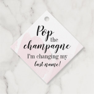 Pop-Möhippan Champagne-favorittagg Gåvor Etiketter