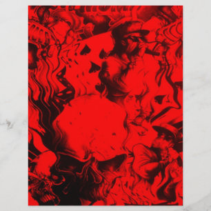 Pop Musician Porträtt i Vibrant Red Färg Art