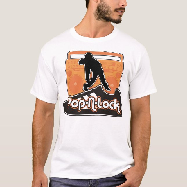 Pop n låser skjortan t shirt (Framsida)