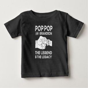 Pop och morson i presenten och presenten t shirt